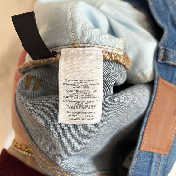 Madewell 9” High Rise Skinnies Jeans Raw Hem Geoff Wash - Picture 11 of 11
